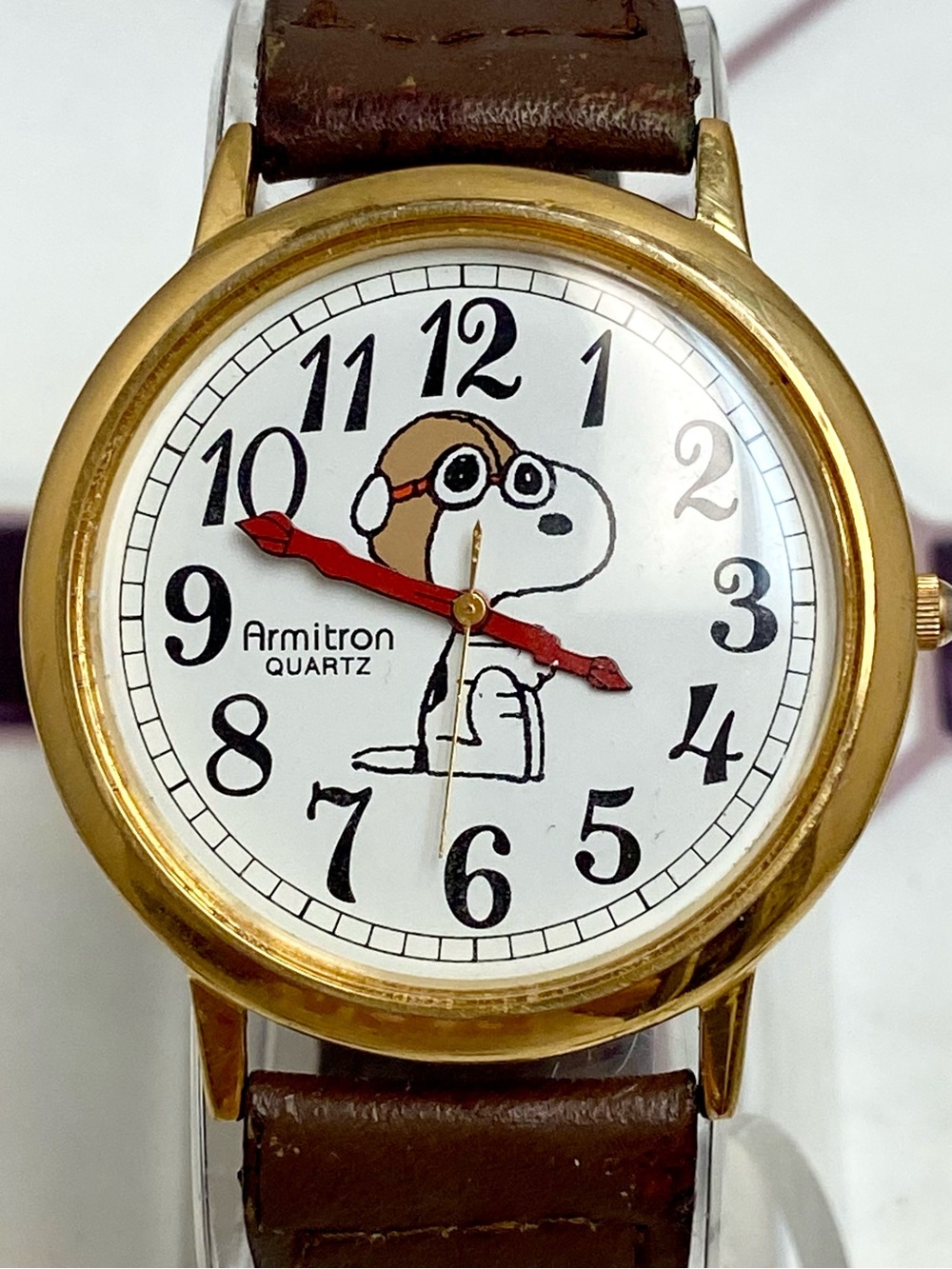 RARE Vintage Peanuts x Armitron Snoopy Red Baron The Flying Ace Unisex Watch - Picture 5 of 16